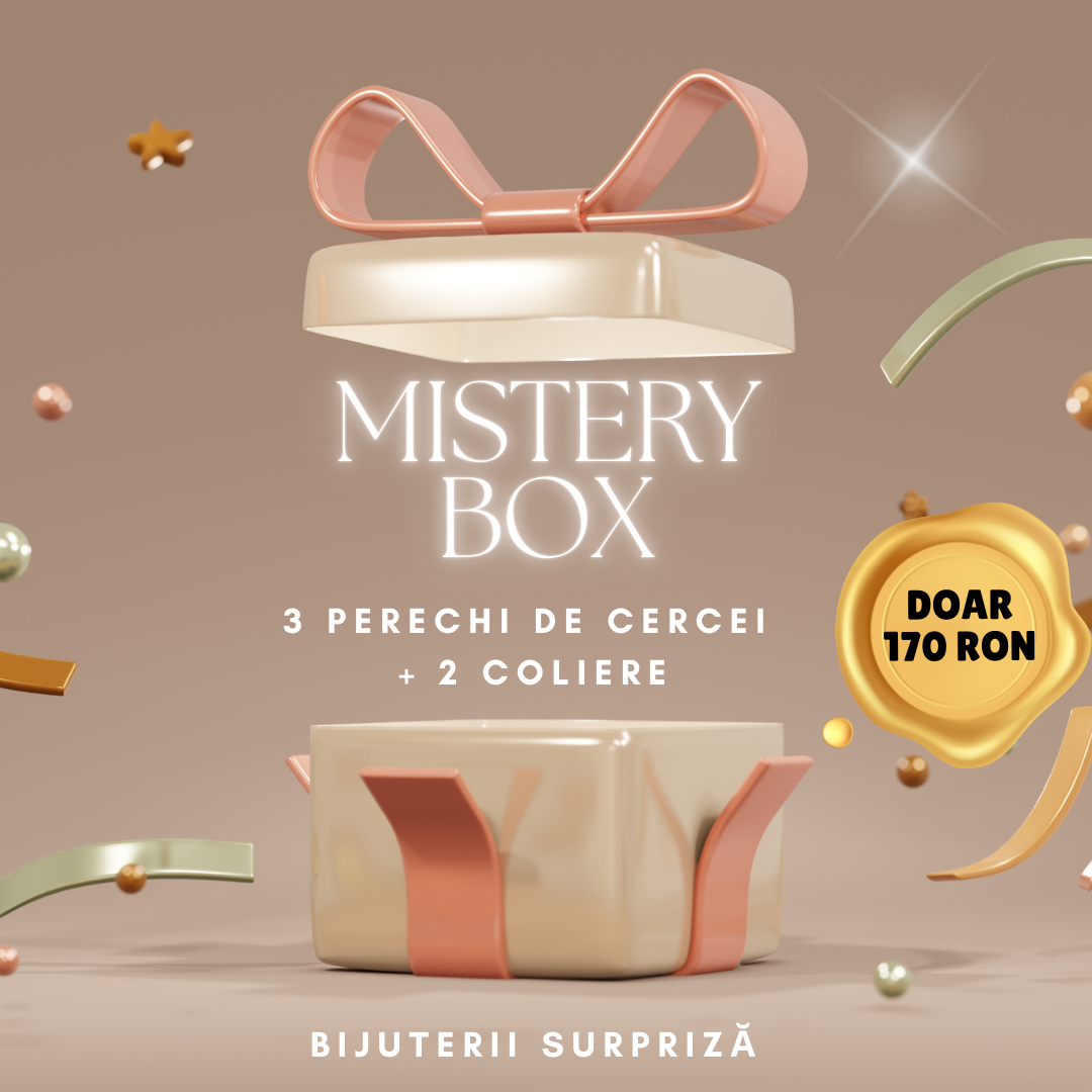 Mistery Box - 3 perechi de cercei + 2 coliere